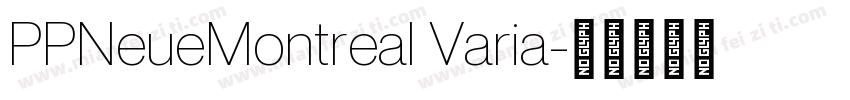 PPNeueMontreal Varia字体转换